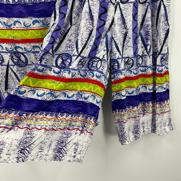 Vintage Ali Miles Short Sleeve Blouse & Pants Set TieDye 80's USA Made Women 12 - Picture 10 of 14